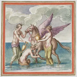 Ms Gen 1496 Plate XXX Pegasus, 1674